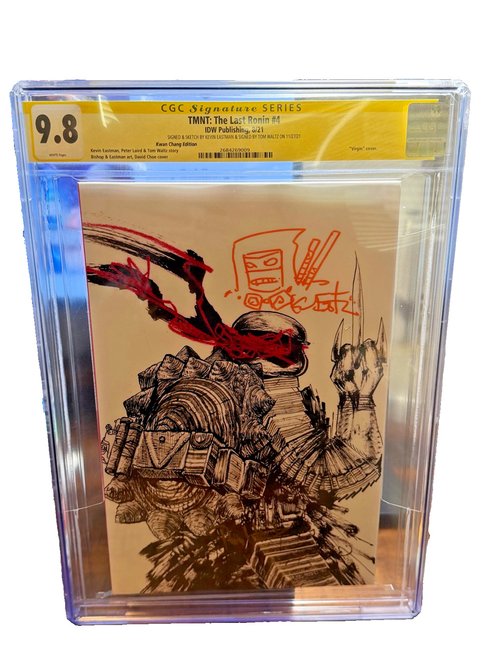TMNT The Last Ronin #4 CGC 9.8 SS Signed & Sketch Kevin Eastman Virgin